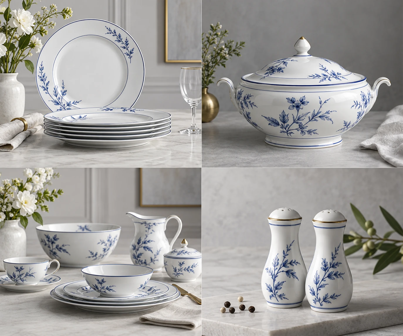 Quillmont porcelain tableware collection